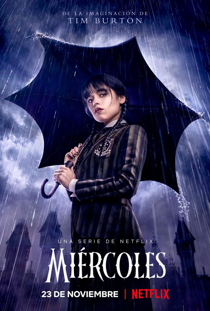 poster serie miércoles tim burton netflix